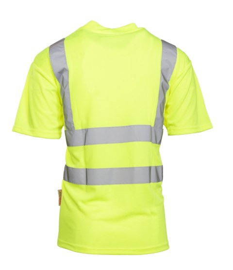 KOSZULKA Z PASAMI ODBLASKOWYMI KAT.II KL.2 BF009 - Żółty 3XL.