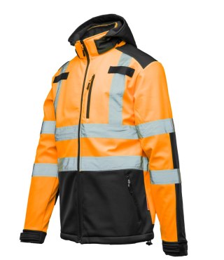 SOFTSHELL WSTAWKA GRANAT BF005 Z PASAMI ODBLASK. KAT 2 klasa2 - Pomarańczowy XL