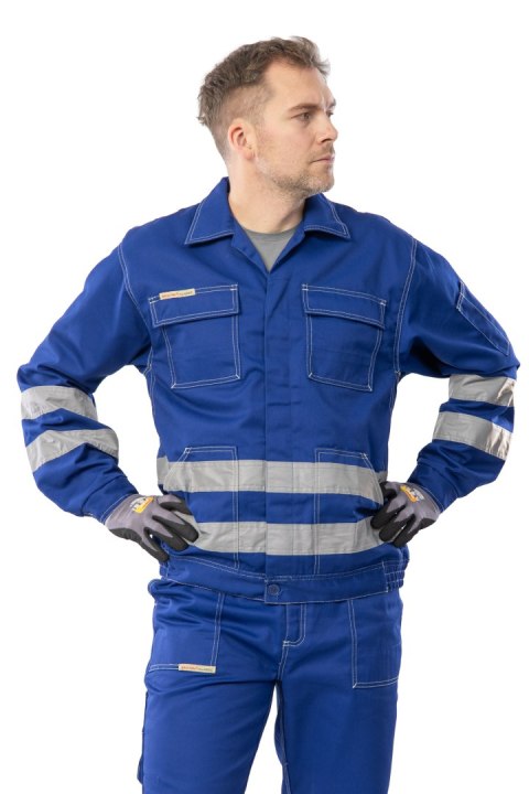 BLUZA / ODBLASK - Niebieski/odbask 110