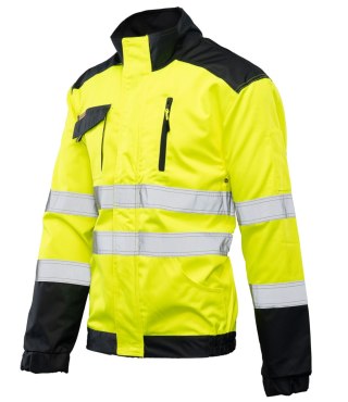 BLUZA WSTAWKA/GRANAT KAT.II KL. 2 - ŻÓŁTY/GRANAT 54