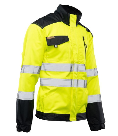 BLUZA WSTAWKA/GRANAT KAT.II KL. 2 - ŻÓŁTY/GRANAT 54