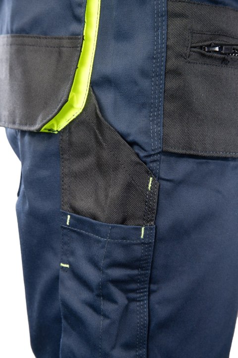 SPODNIE DO PASA - ODPINANE NOGAWKI - Granat/Żółty 24