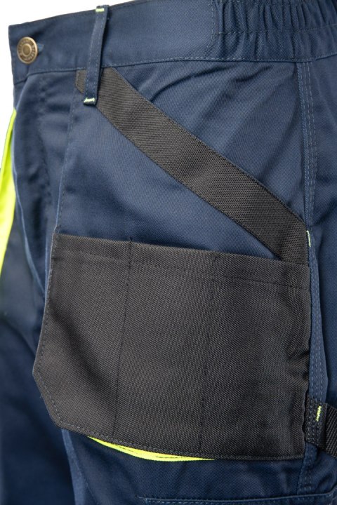 SPODNIE DO PASA - ODPINANE NOGAWKI - Granat/Żółty 24