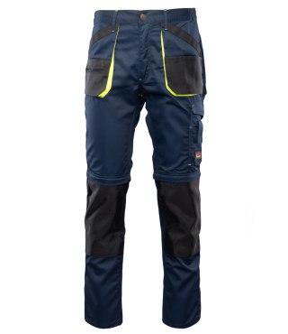 SPODNIE DO PASA - ODPINANE NOGAWKI - Granat/Żółty 60