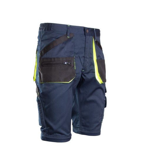 SPODNIE DO PASA - ODPINANE NOGAWKI - Granat/Żółty 60