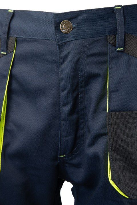 SPODNIE DO PASA - ODPINANE NOGAWKI - Granat/Żółty 60