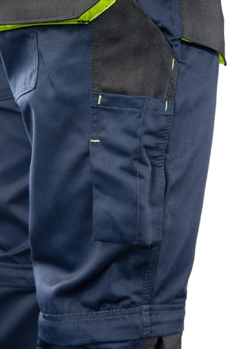 SPODNIE DO PASA - ODPINANE NOGAWKI - Granat/Żółty 62