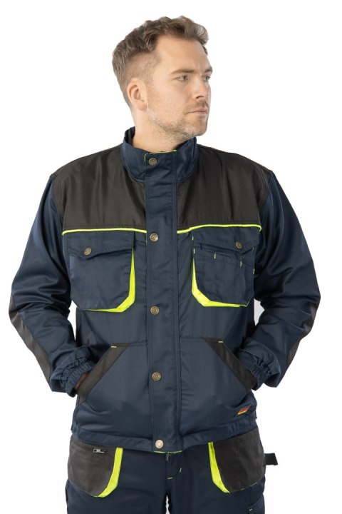 BLUZA GRANAT/ŻÓŁTY - Granat/Żółty 60