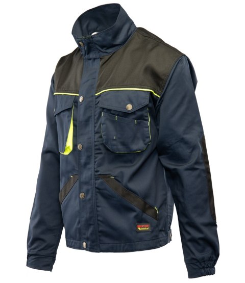 BLUZA GRANAT/ŻÓŁTY - Granat/Żółty 60