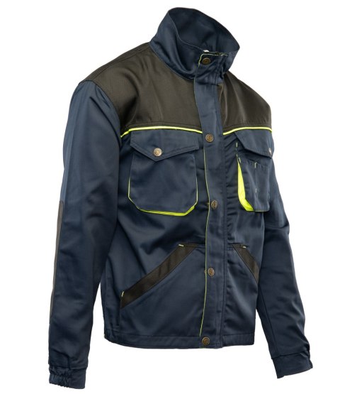 BLUZA GRANAT/ŻÓŁTY - Granat/Żółty 60