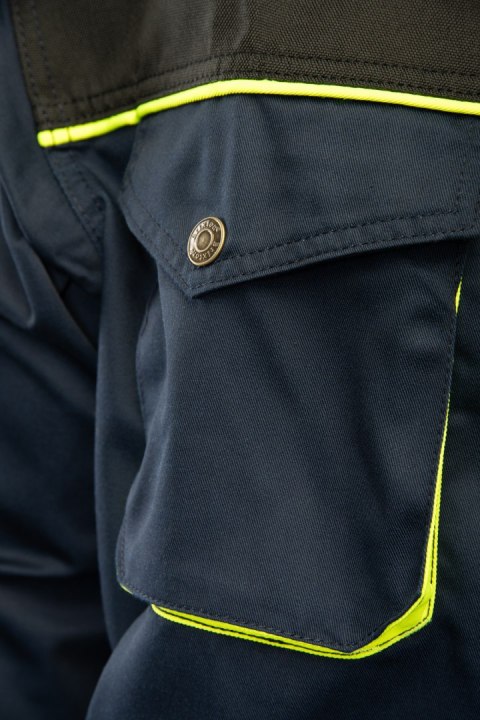 BLUZA GRANAT/ŻÓŁTY - Granat/Żółty 60