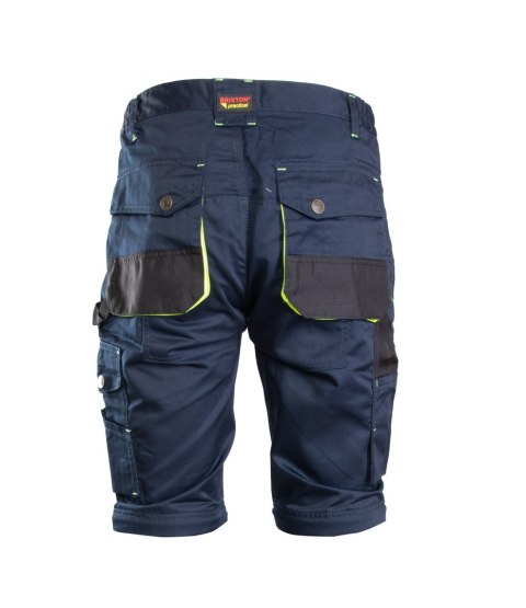 SPODNIE DO PASA - ODPINANE NOGAWKI - Granat/Żółty 32