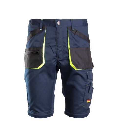 SPODNIE DO PASA - ODPINANE NOGAWKI - Granat/Żółty 32