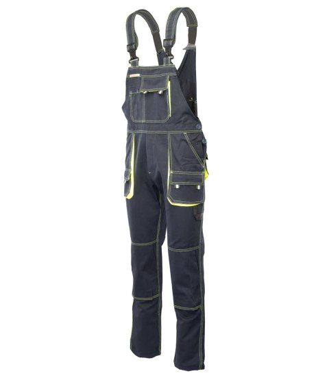 SPODNIE OGRODNICZKI - Granat/Żółty 30