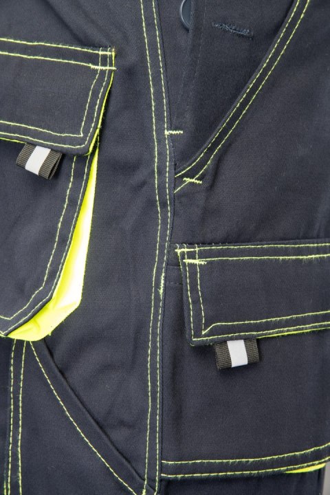 SPODNIE OGRODNICZKI - Granat/Żółty 30