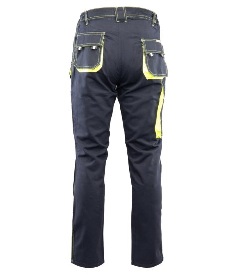 SPODNIE DO PASA GRANAT/ŻÓŁTY - Granat/Żółty 110