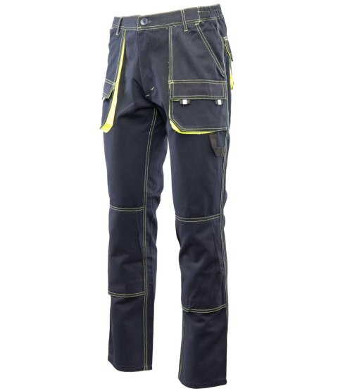 SPODNIE DO PASA GRANAT/ŻÓŁTY - Granat/Żółty 110