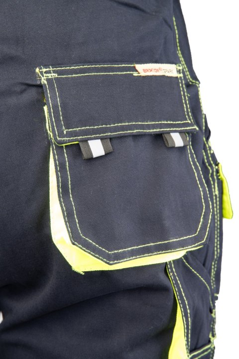 SPODNIE DO PASA GRANAT/ŻÓŁTY - Granat/Żółty 110