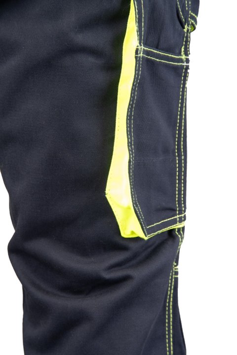 SPODNIE DO PASA GRANAT/ŻÓŁTY - Granat/Żółty 110