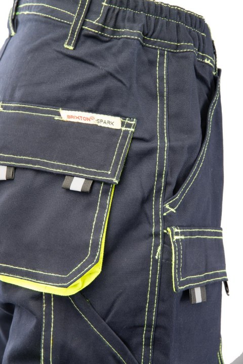 SPODNIE DO PASA GRANAT/ŻÓŁTY - Granat/Żółty 110