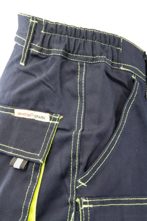 SPODNIE DO PASA GRANAT/ŻÓŁTY - Granat/Żółty 110