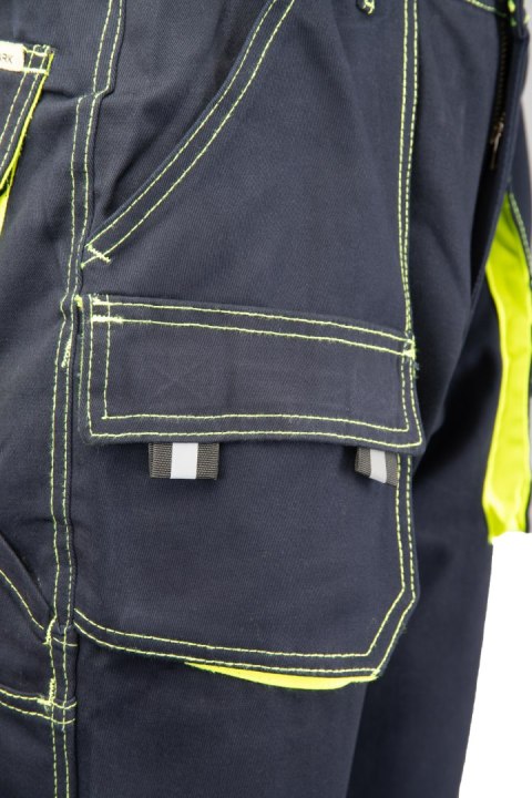 SPODNIE DO PASA GRANAT/ŻÓŁTY - Granat/Żółty 110