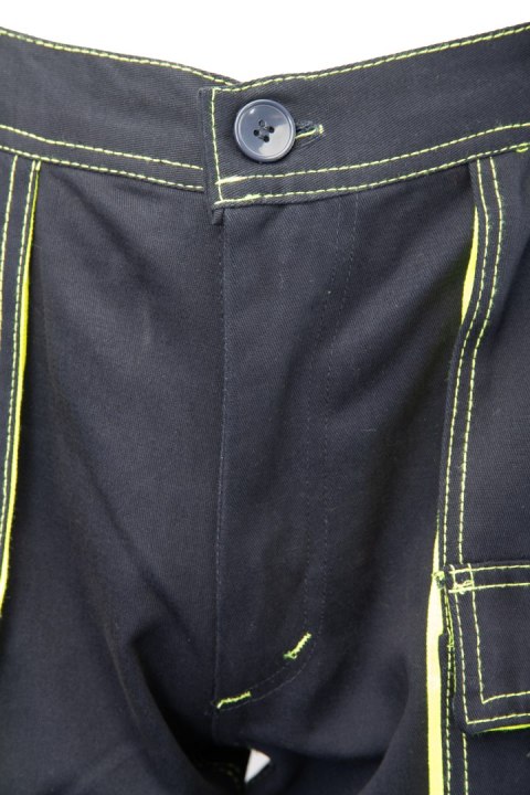 SPODNIE DO PASA GRANAT/ŻÓŁTY - Granat/Żółty 110