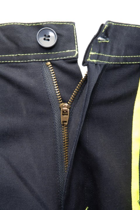 SPODNIE DO PASA GRANAT/ŻÓŁTY - Granat/Żółty 110