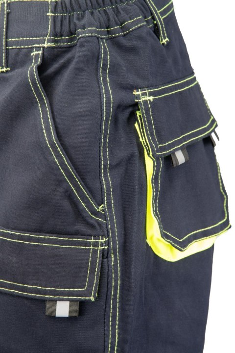 SPODNIE DO PASA GRANAT/ŻÓŁTY - Granat/Żółty 110