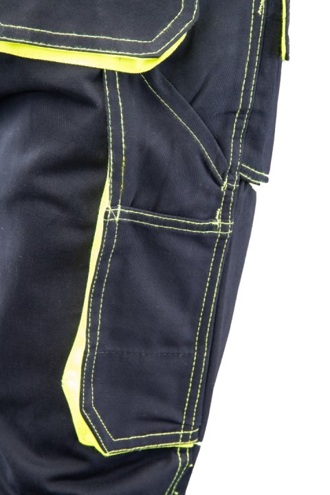 SPODNIE DO PASA GRANAT/ŻÓŁTY - Granat/Żółty 54