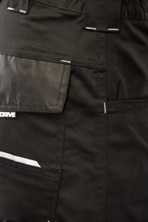 SPODNIE DO PASA DRIVE CZARNE - Czarny 52