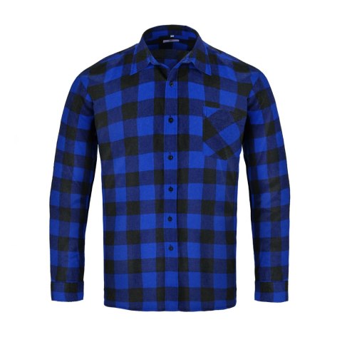 KOSZULA FLANELOWA FLANCO NIEBIESKA ROZM. 39