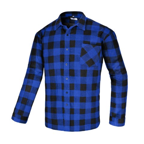 KOSZULA FLANELOWA FLANCO NIEBIESKA ROZM. 40