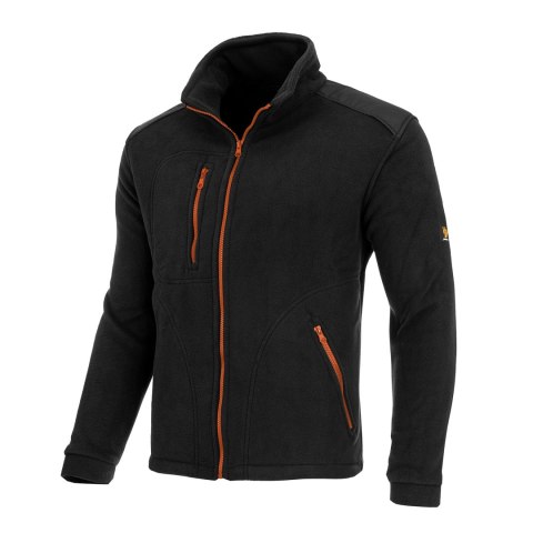 POLAR 350G CZARNY POMARAŃCZOWY WZMOCNIONY ROZM. S
