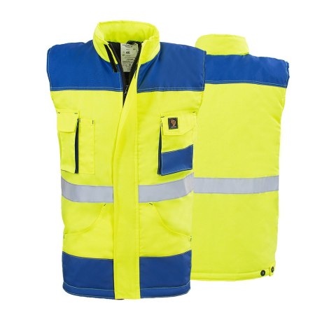 BEZRĘKAWNIK OCIEPLANY PROMAN 260 ŻÓŁTY HV ROZM. 52