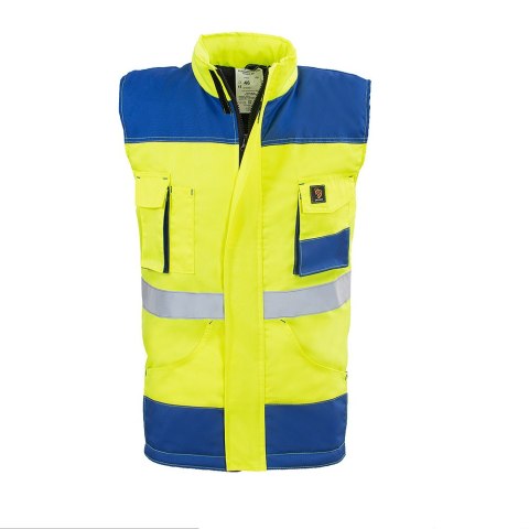 BEZRĘKAWNIK OCIEPLANY PROMAN 260 ŻÓŁTY HV ROZM. 56