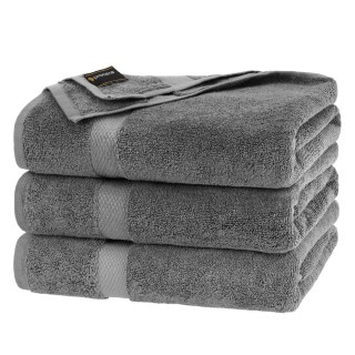 RĘCZNIK HORUS 70X140 650G. CIEMNOSZARY