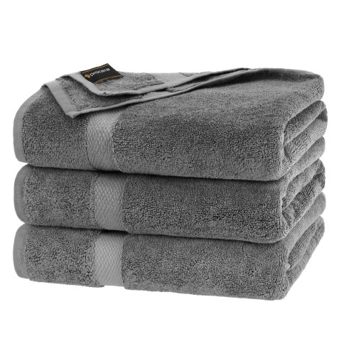 RĘCZNIK HORUS 70X140 650G. CIEMNOSZARY