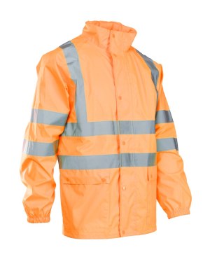 FLASH KURTKA POLIESTER/PU - Pomarańczowy S