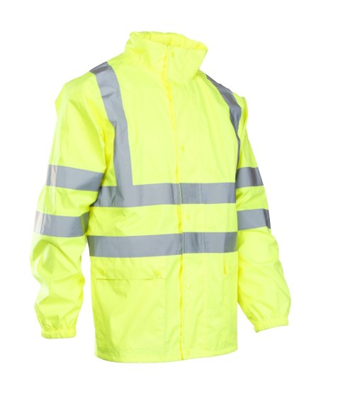 FLASH KURTKA POLIESTER/PU - Żółty XL