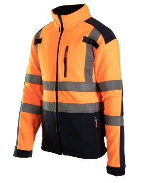 POLAR Z PASAMI ODBLASK. KAT. 2 Klasa 2 BF04 - Pomarańczowy XL