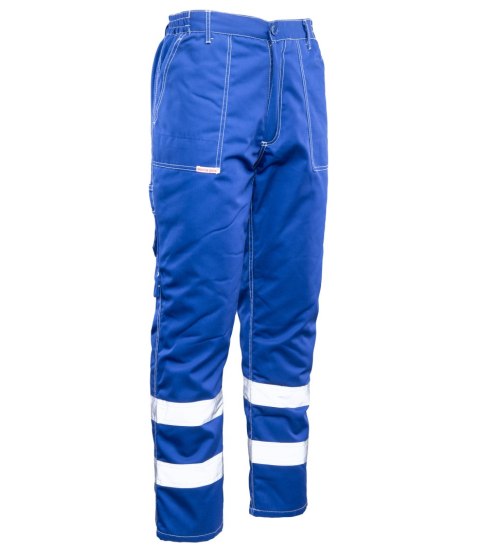 SPODNIE DO PASA Z PASAMI ODBLASK - Niebieski/odbask M