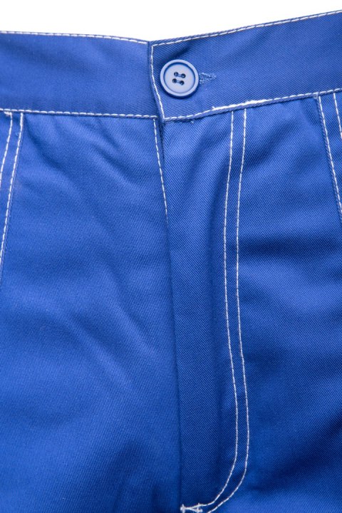 SPODNIE DO PASA Z PASAMI ODBLASK - Niebieski/odbask M