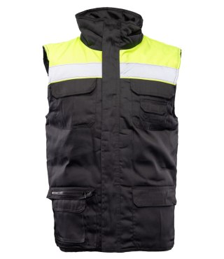 KAMIZELKA BRASS VISION PLUS - żółto-czarny XL