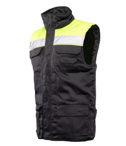 KAMIZELKA BRASS VISION PLUS - żółto-czarny S