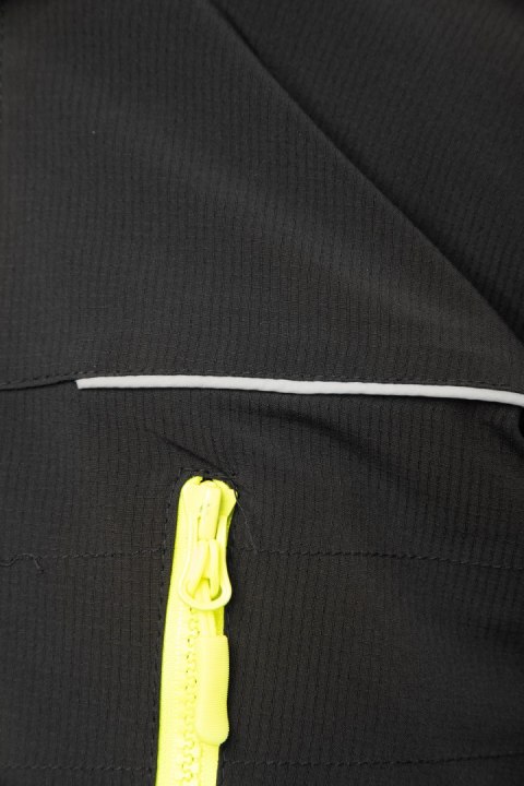 KURTKA SAFE CZARNA - Czarny/Żółty XL