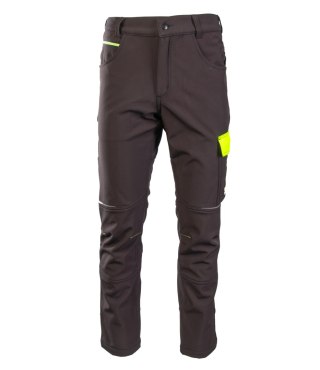 RIVAL SPODNIE SOFTSHELL OCIEPLANE CZARNY/ŻÓŁTY - Czarny-Żółty(cy) XL