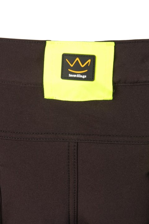 RIVAL SPODNIE SOFTSHELL OCIEPLANE CZARNY/ŻÓŁTY - Czarny-Żółty(cy) XL