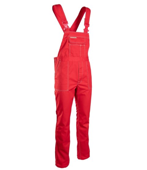 SPODNIE OGRODNICZKI CZERWONE - Czerwony/rubinowy 56