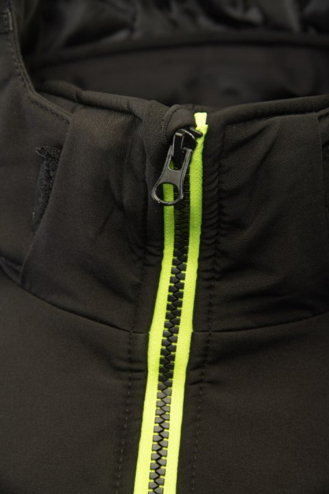 OCIEPLANY SOFTSHELL RIVAL POMARAŃCZOWY - CZARNO-POMARAŃCZOWY(cp) 2XL.